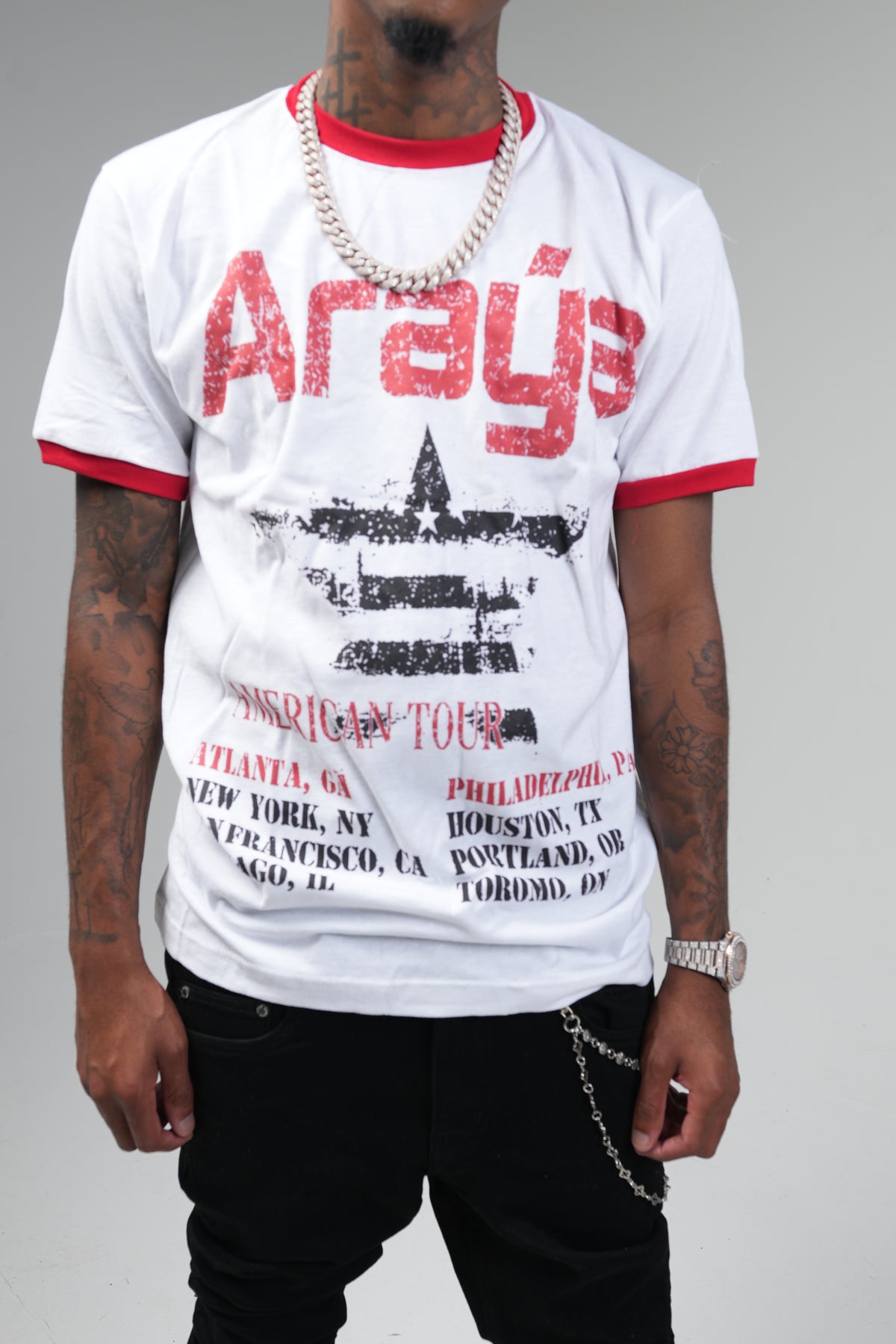 Araýa "American Tour" Ringer Tee