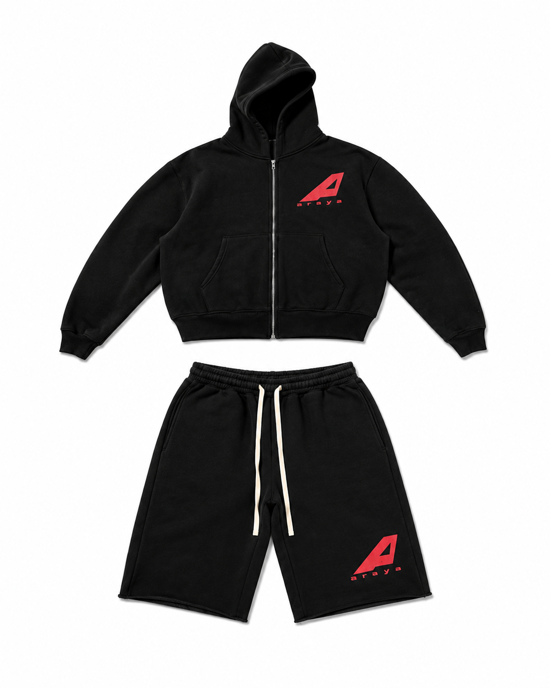 Araýa Black & Red Short Set
