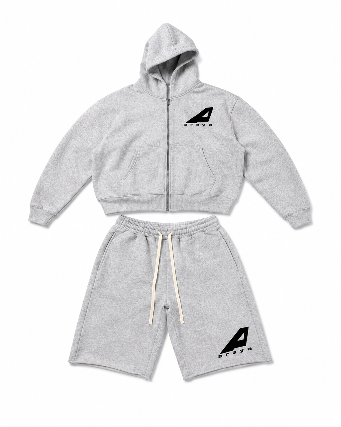 Araýa Grey & Black Short Set
