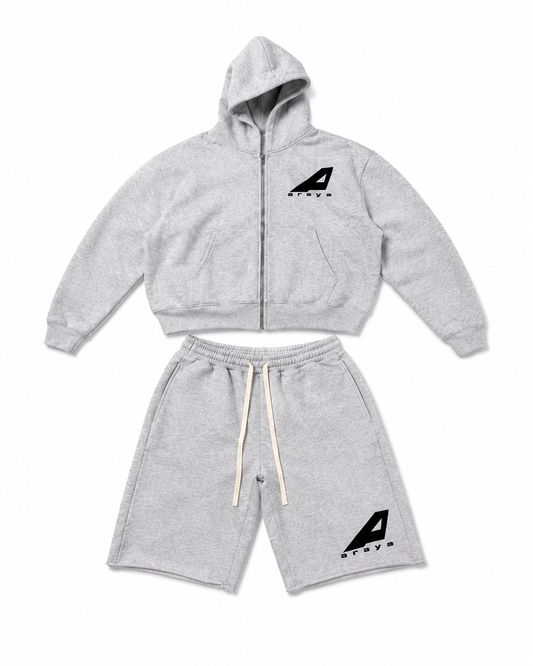 Araýa Grey & Black Short Set