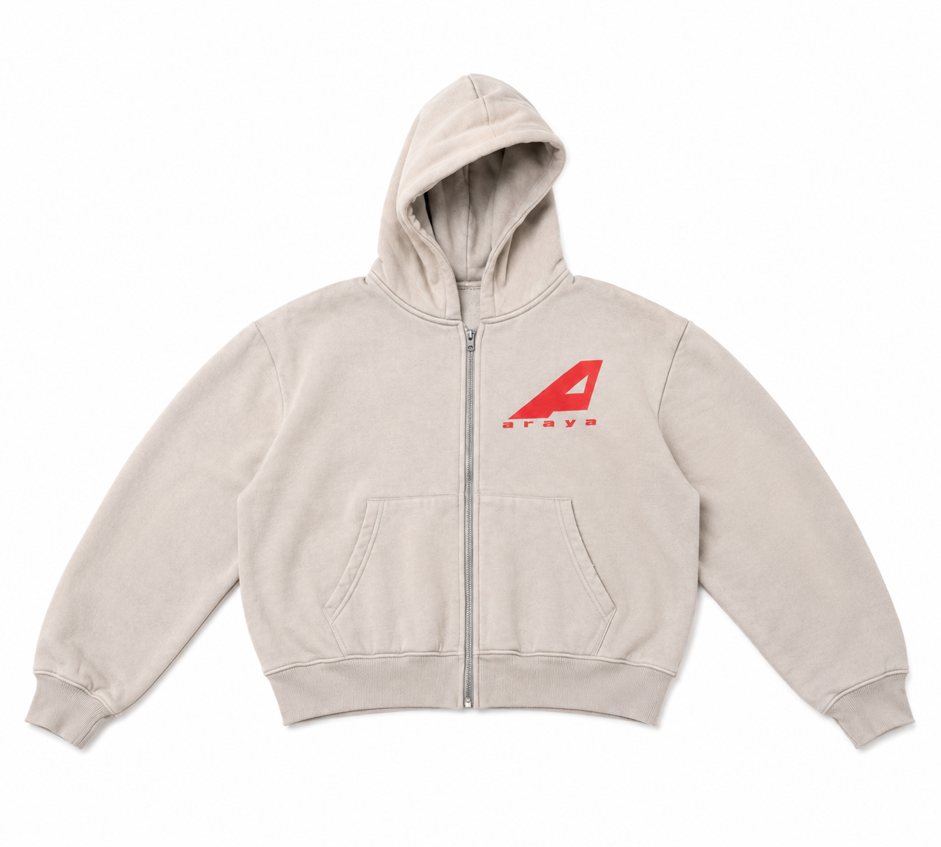Araýa Zip Up Beige & Red (Zip Up Only)