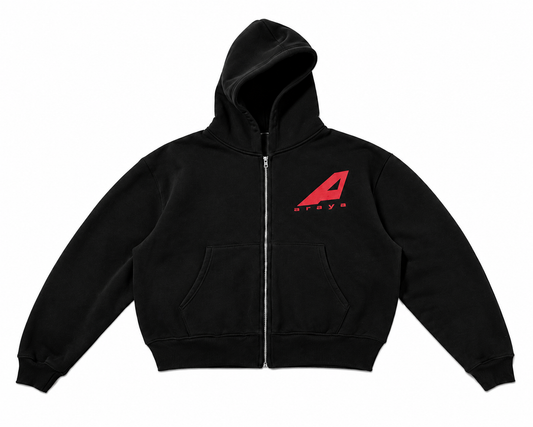 Araýa Zip Up Black & Red (Zip Up Only)
