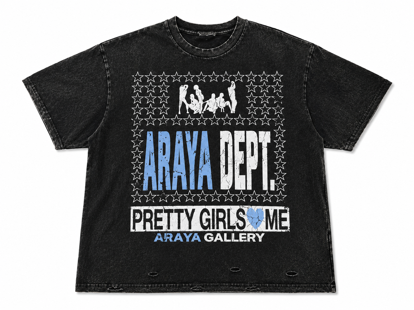 Araýa Oversized Vintage "Pretty Girls Love Me” Tee