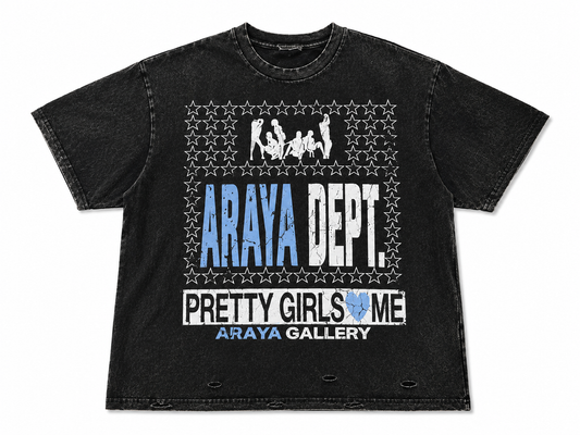 Araýa Oversized Vintage "Pretty Girls Love Me” Tee