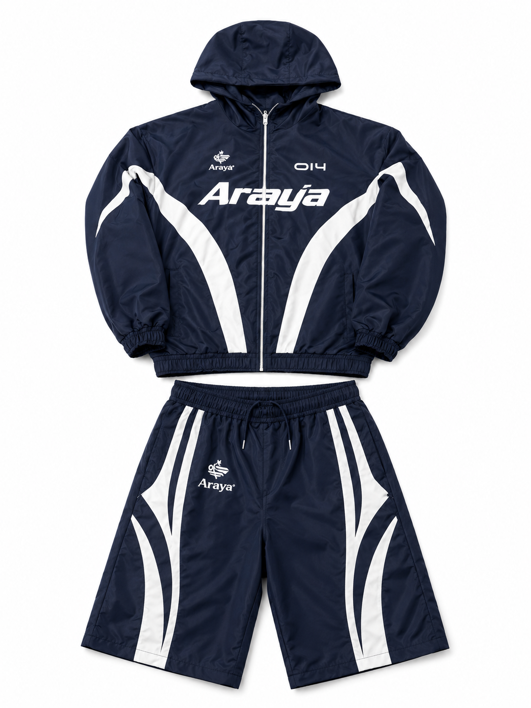 3/4th Quarter Length "014" Navy Blue Short Set