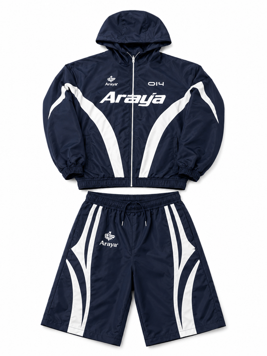 3/4th Quarter Length "014" Navy Blue Short Set