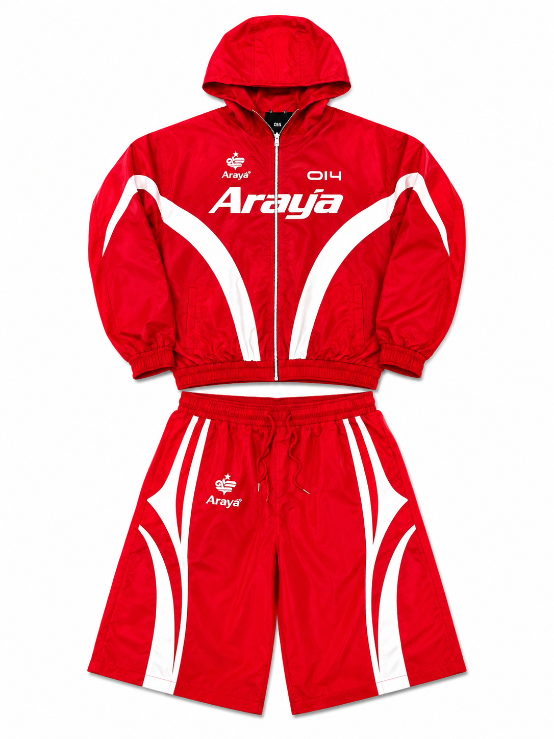 3/4th Quarter Length “014” Red Short Set