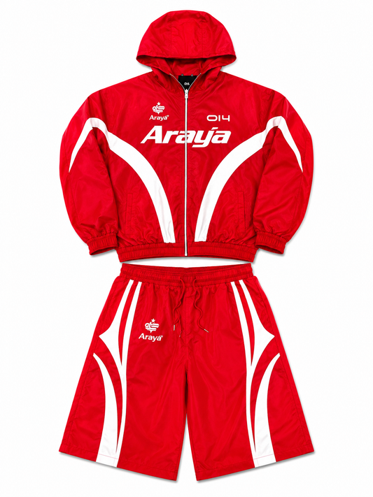 3/4th Quarter Length “014” Red Short Set